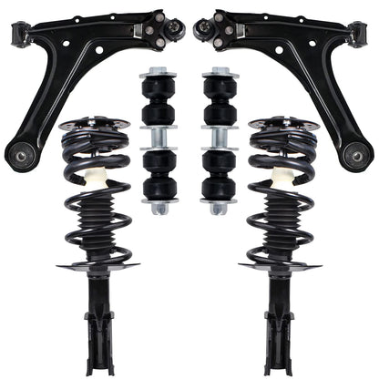 Front & Rear Suspension Kit with Struts Control Arms & Tie Rods for Camaro 2011–2012