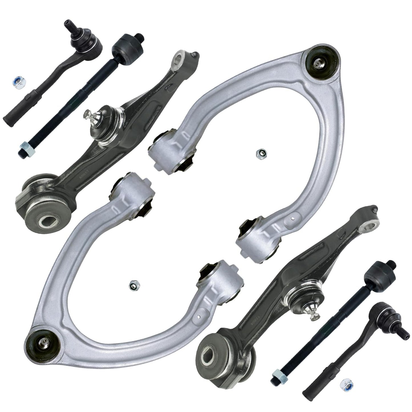 8-Piece Front Suspension Kit with Control Arms Ball Joints & Sway Bar Links for 2WD