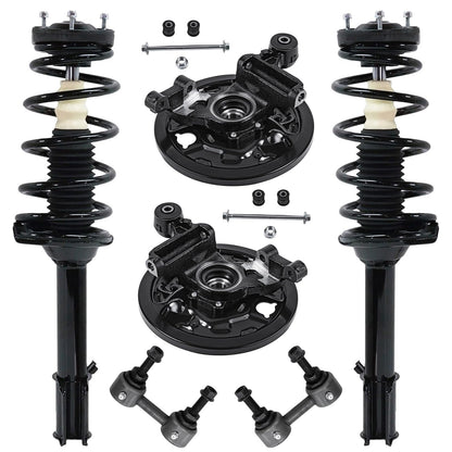 Front & Rear Suspension Kit with Struts Control Arms & Tie Rods for Camaro 2011–2012