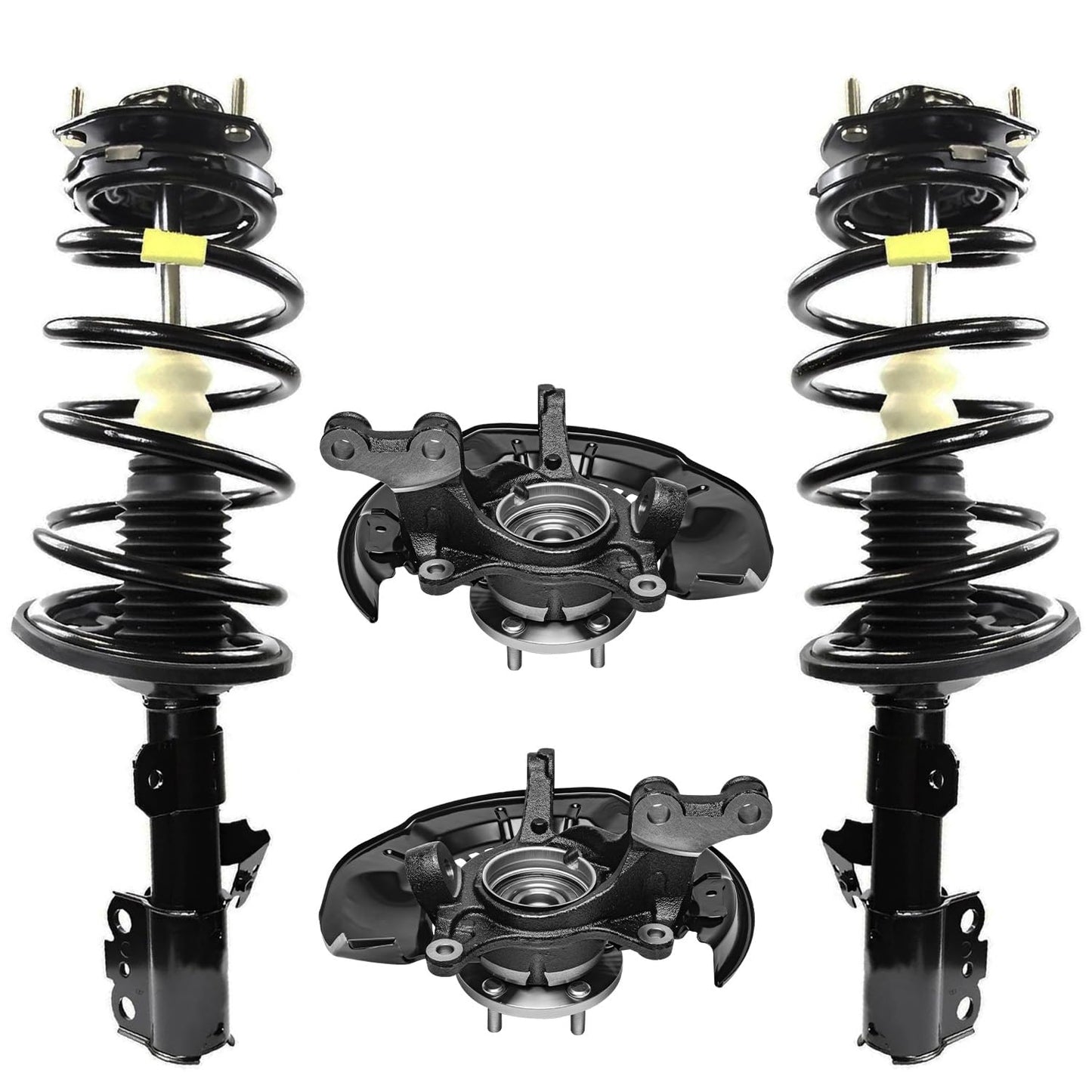 Front & Rear Suspension Kit with Struts Control Arms & Tie Rods for Camaro 2011–2012