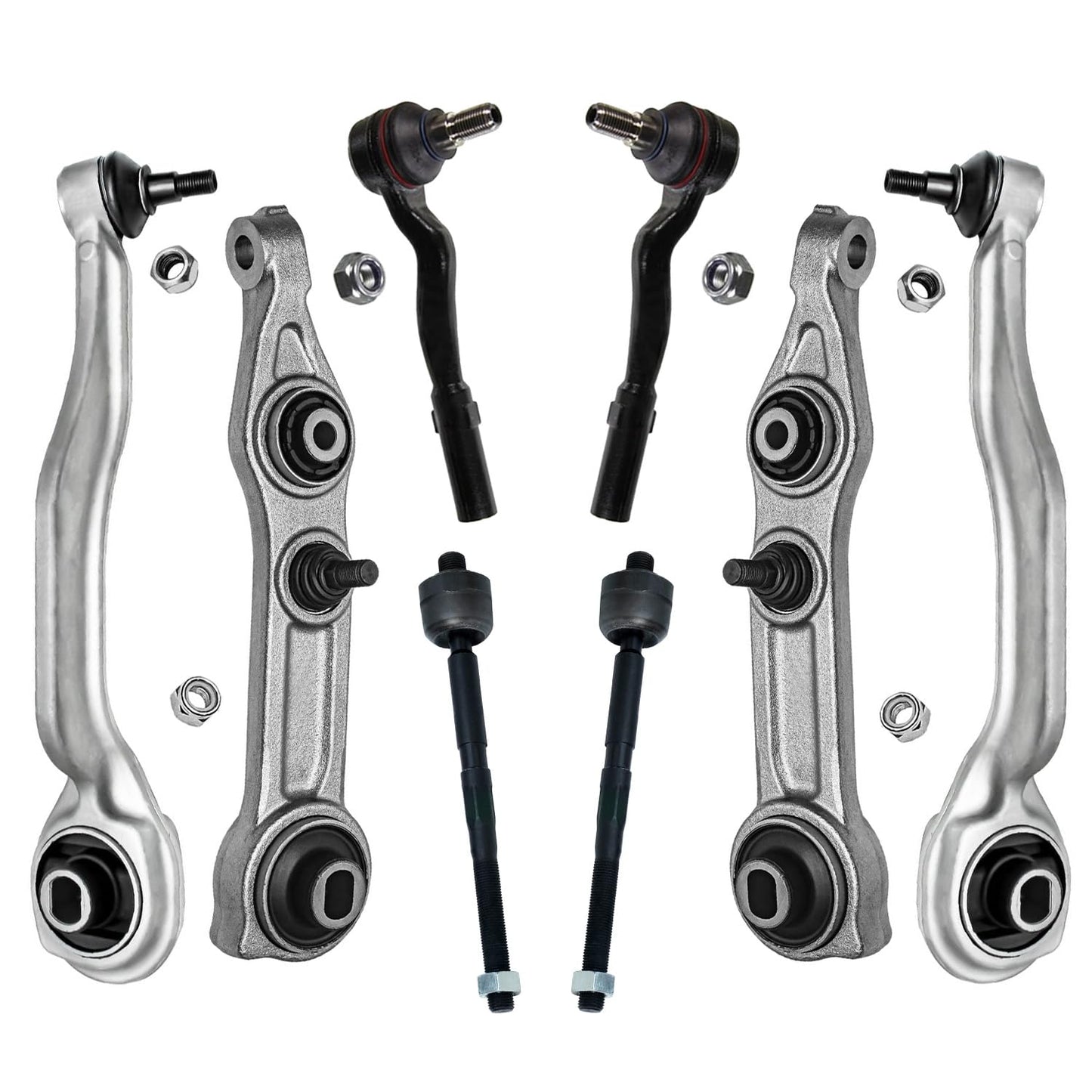 8-Piece Front Suspension Kit with Control Arms Ball Joints & Sway Bar Links for 2WD