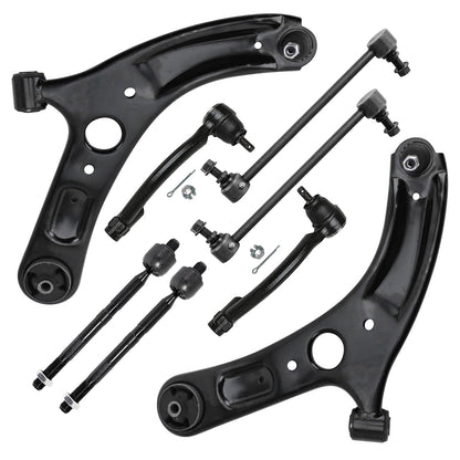 8-Piece Front Suspension Kit with Control Arms Ball Joints & Sway Bar Links for 2WD