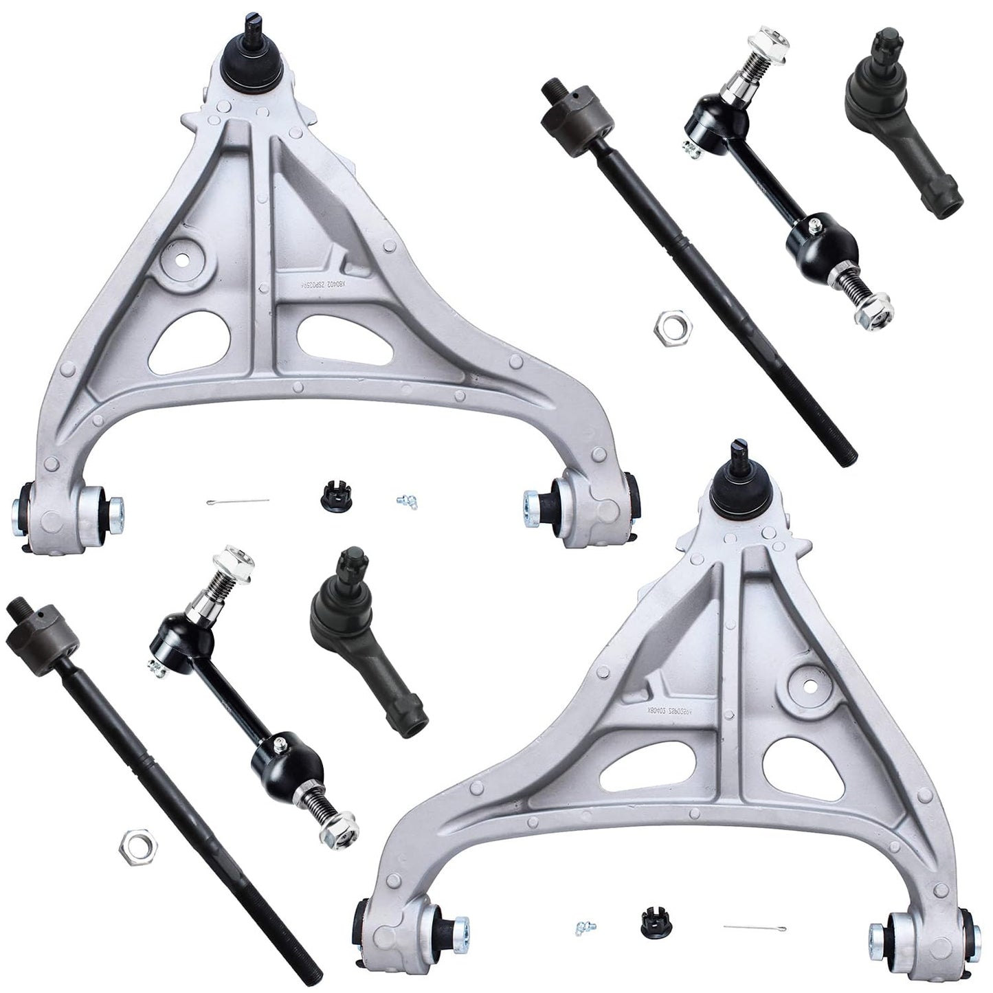 8-Piece Front Suspension Kit with Control Arms Ball Joints & Sway Bar Links for 2WD
