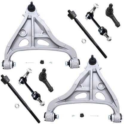 8-Piece Front Suspension Kit with Control Arms Ball Joints & Sway Bar Links for 2WD
