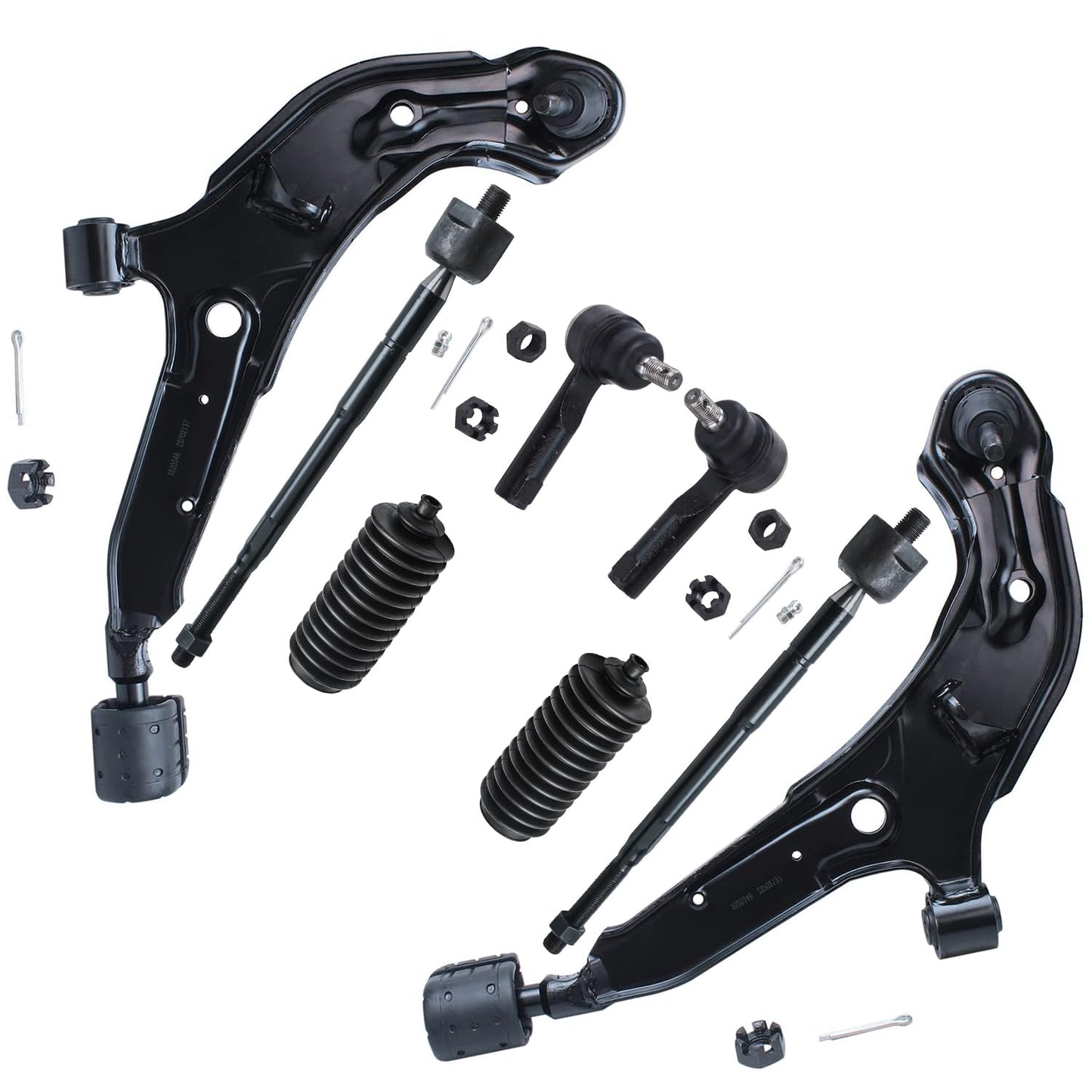 8-Piece Front Suspension Kit with Control Arms Ball Joints & Sway Bar Links for 2WD