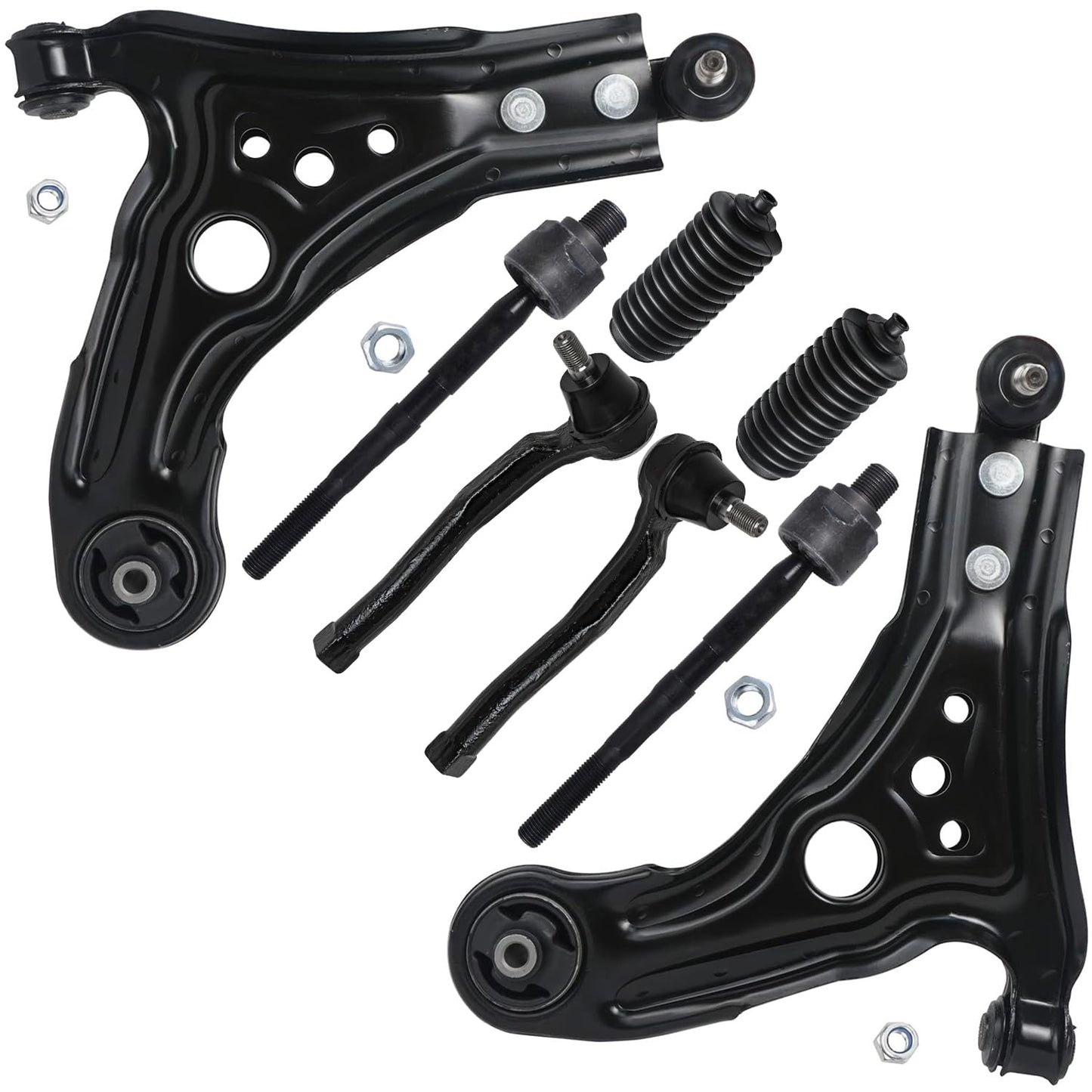 8-Piece Front Suspension Kit with Control Arms Ball Joints & Sway Bar Links for 2WD