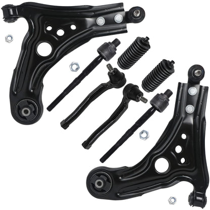 8-Piece Front Suspension Kit with Control Arms Ball Joints & Sway Bar Links for 2WD
