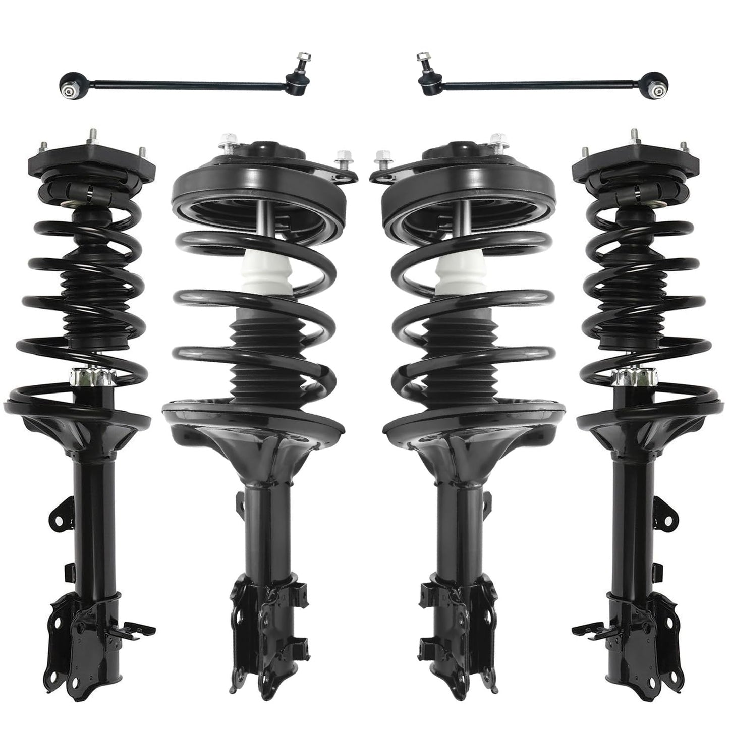 Front & Rear Suspension Kit with Struts Control Arms & Tie Rods for Camaro 2011–2012