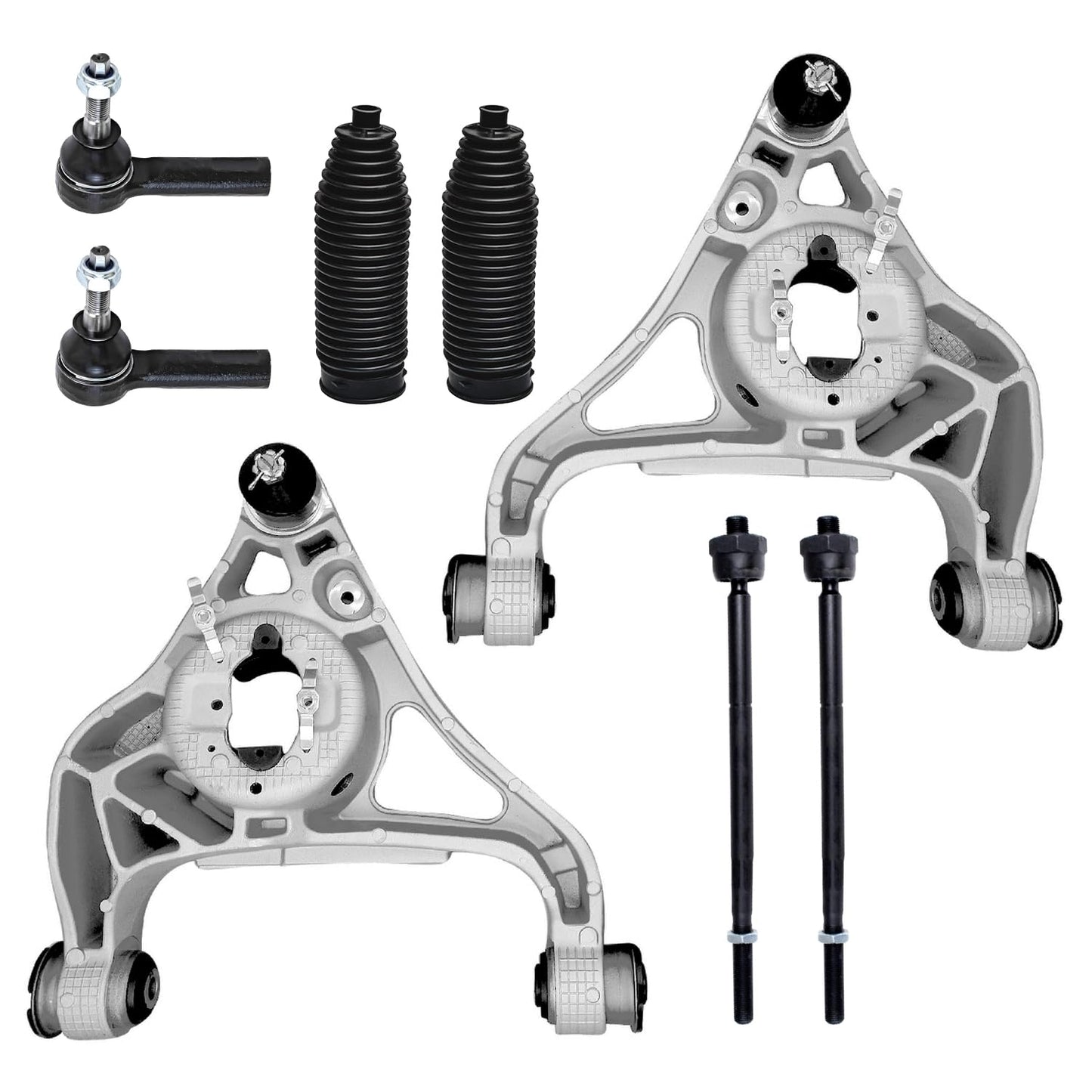 8-Piece Front Suspension Kit with Control Arms Ball Joints & Sway Bar Links for 2WD