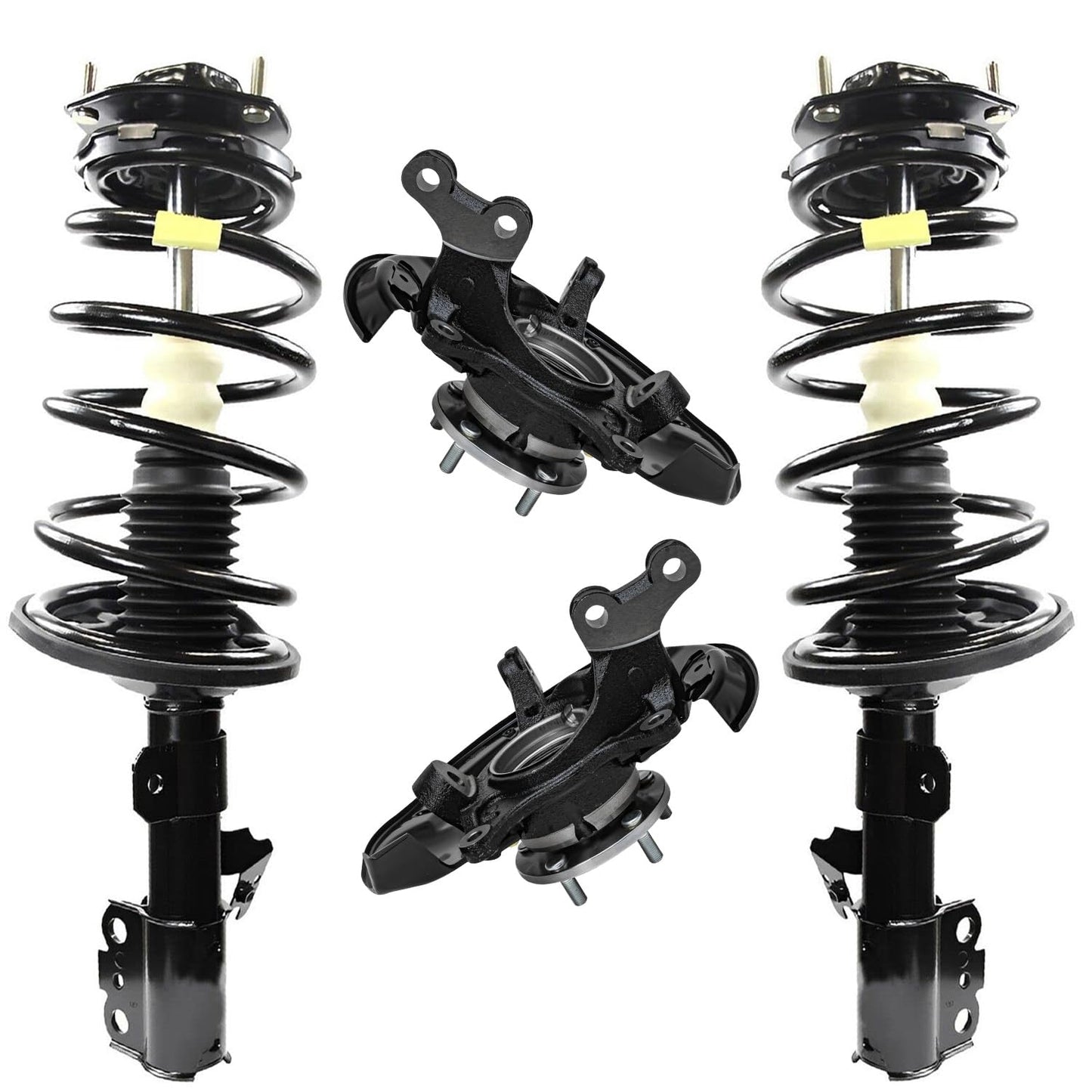 Front & Rear Suspension Kit with Struts Control Arms & Tie Rods for Camaro 2011–2012