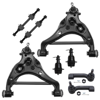 8-Piece Front Suspension Kit with Control Arms Ball Joints & Sway Bar Links for 2WD