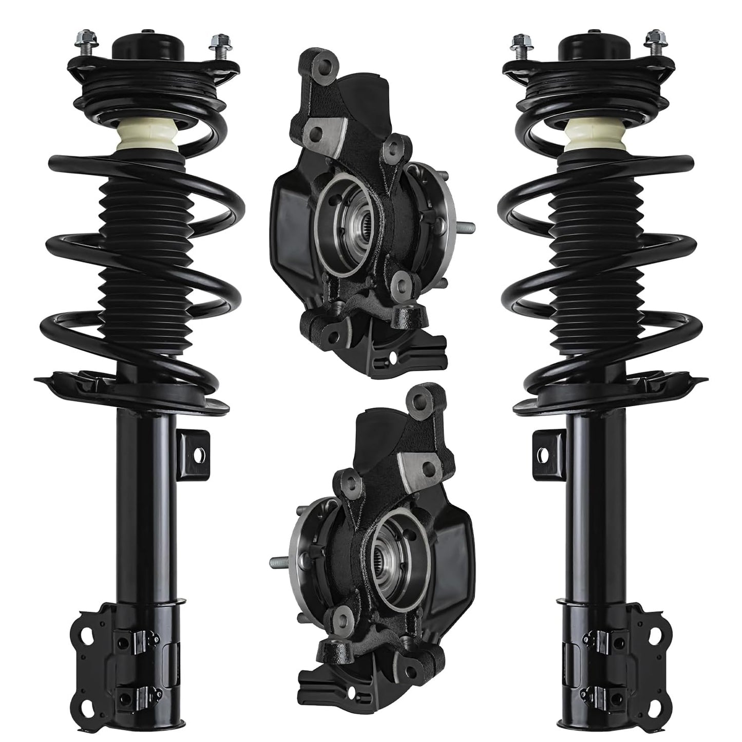 Front & Rear Suspension Kit with Struts Control Arms & Tie Rods for Camaro 2011–2012