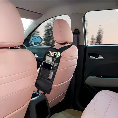 Multi-Pocket Car Seat Hanging Organizer Storage Bag for Phone Wallet Glasses