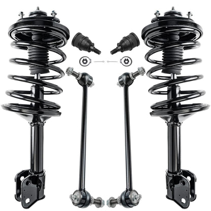 Front & Rear Suspension Kit with Struts Control Arms & Tie Rods for Camaro 2011–2012