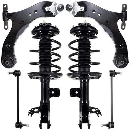 Front & Rear Suspension Kit with Struts Control Arms & Tie Rods for Camaro 2011–2012