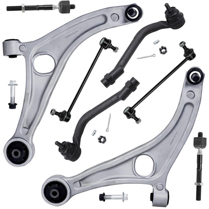 8-Piece Front Suspension Kit with Control Arms Ball Joints & Sway Bar Links for 2WD