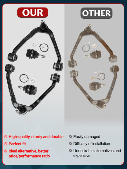 7-Piece Steering Kit with Inner Outer Tie Rods Pitman & Idler Arm for Silverado Sierra Tahoe 4WD