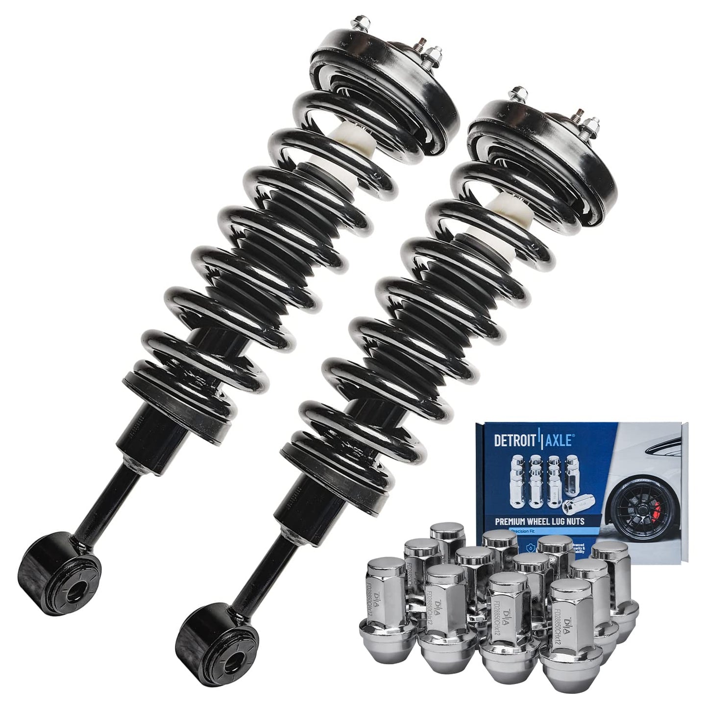 Front & Rear Suspension Kit with Struts Control Arms & Tie Rods for Camaro 2011–2012