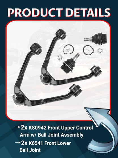 7-Piece Steering Kit with Inner Outer Tie Rods Pitman & Idler Arm for Silverado Sierra Tahoe 4WD