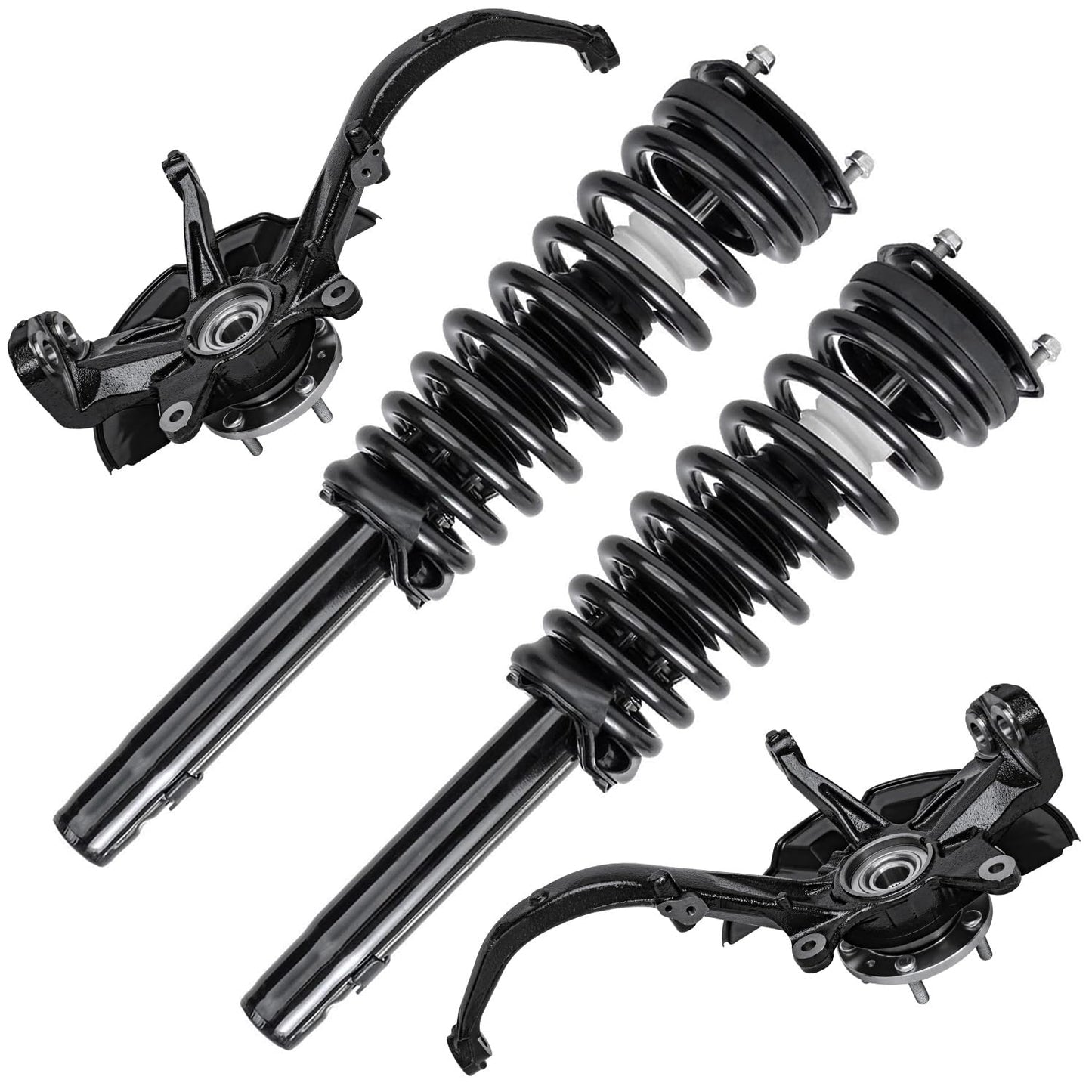 Front & Rear Suspension Kit with Struts Control Arms & Tie Rods for Camaro 2011–2012