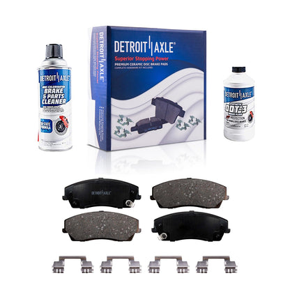 Front & Rear Brake Kit with Drilled Slotted Rotors & Ceramic Pads for Camaro V6 2010–2015