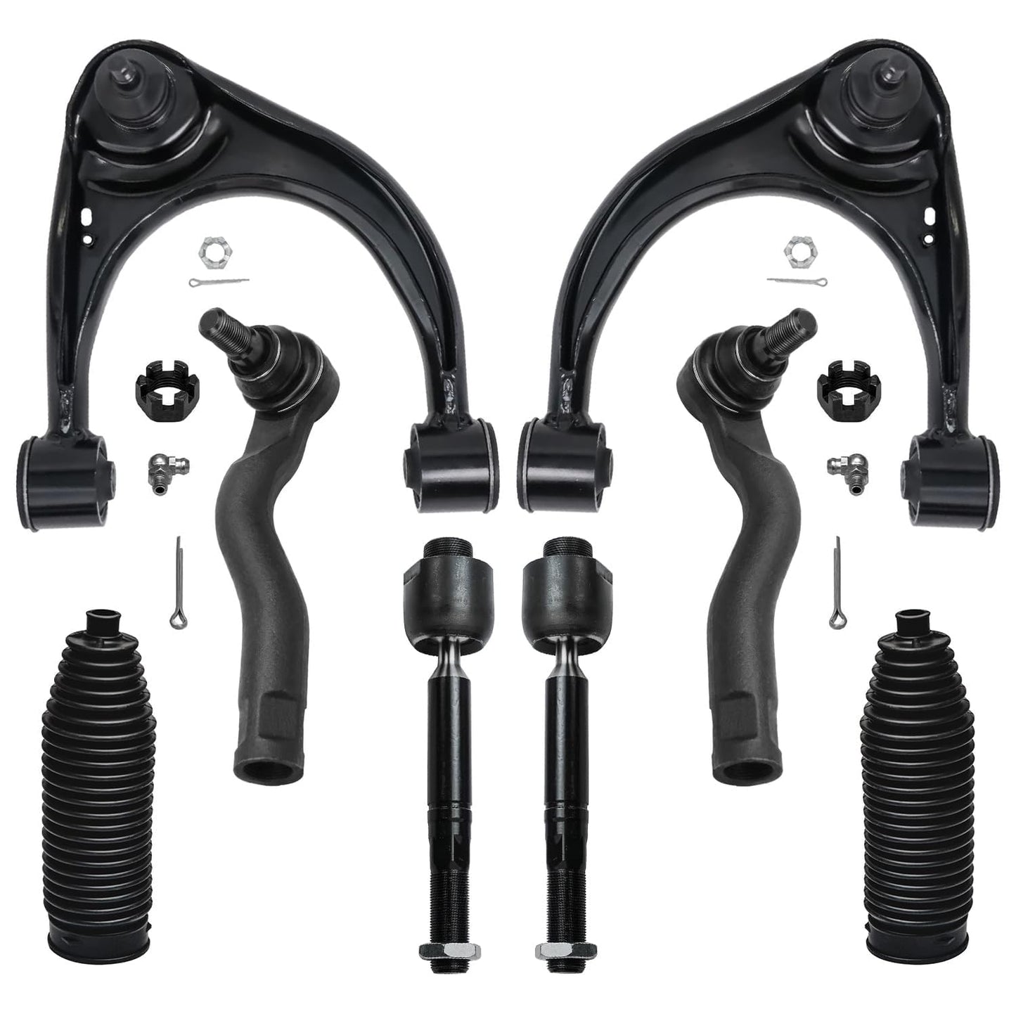 8-Piece Front Suspension Kit with Control Arms Ball Joints & Sway Bar Links for 2WD