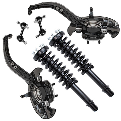 Front & Rear Suspension Kit with Struts Control Arms & Tie Rods for Camaro 2011–2012