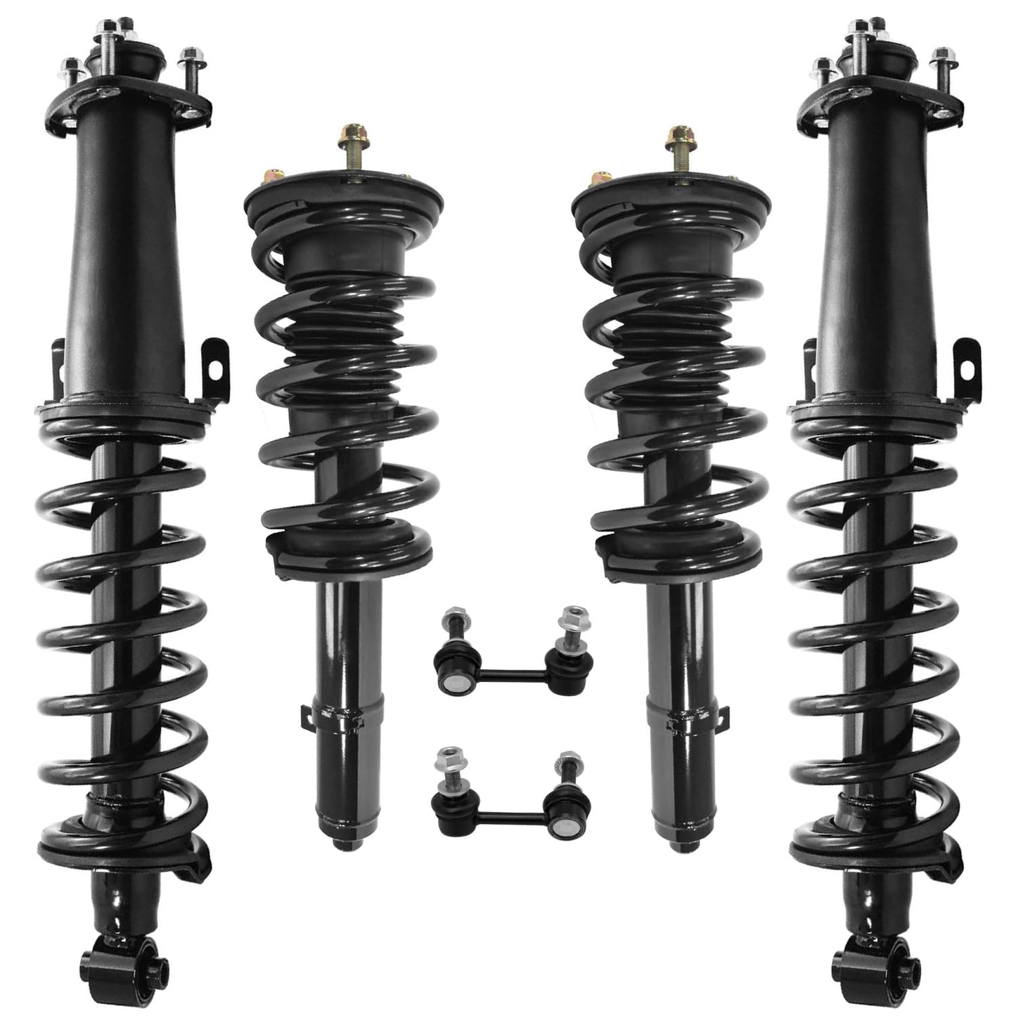 Front & Rear Suspension Kit with Struts Control Arms & Tie Rods for Camaro 2011–2012