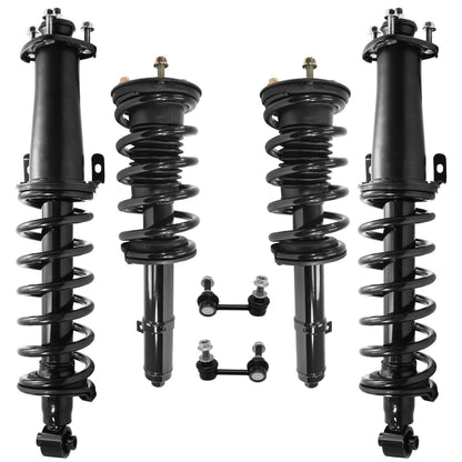 Front & Rear Suspension Kit with Struts Control Arms & Tie Rods for Camaro 2011–2012