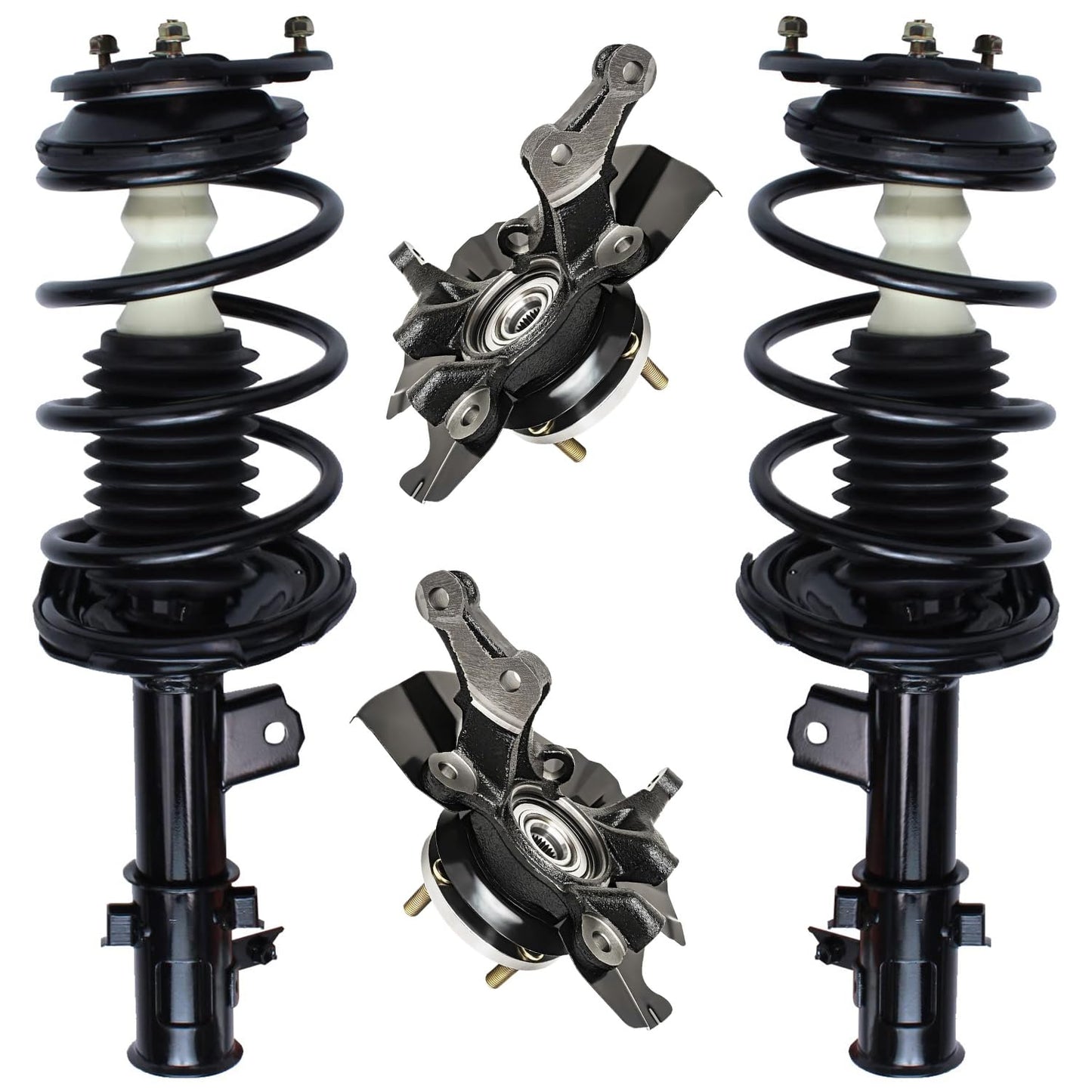 Front & Rear Suspension Kit with Struts Control Arms & Tie Rods for Camaro 2011–2012