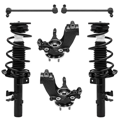 Front & Rear Suspension Kit with Struts Control Arms & Tie Rods for Camaro 2011–2012