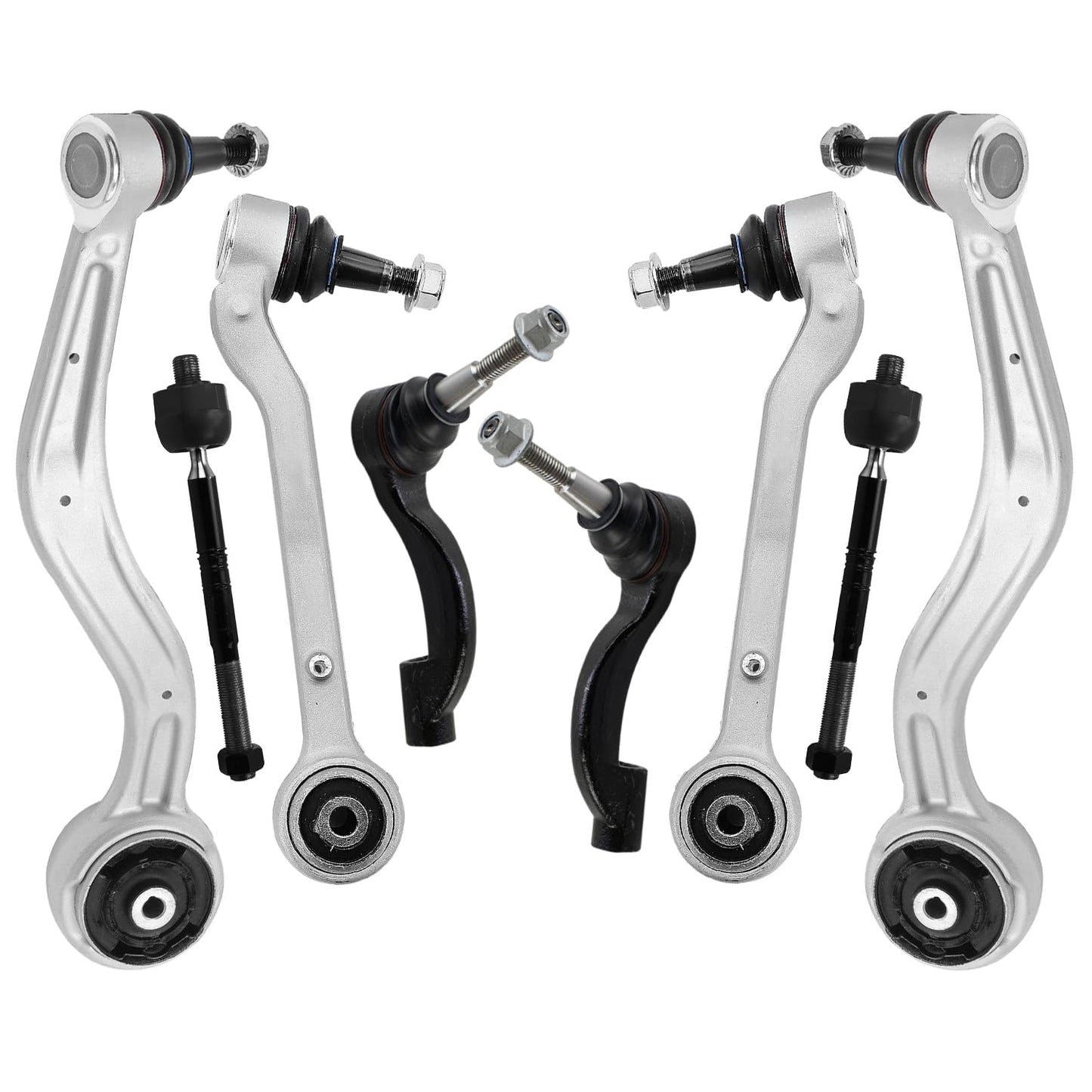 8-Piece Front Suspension Kit with Control Arms Ball Joints & Sway Bar Links for 2WD