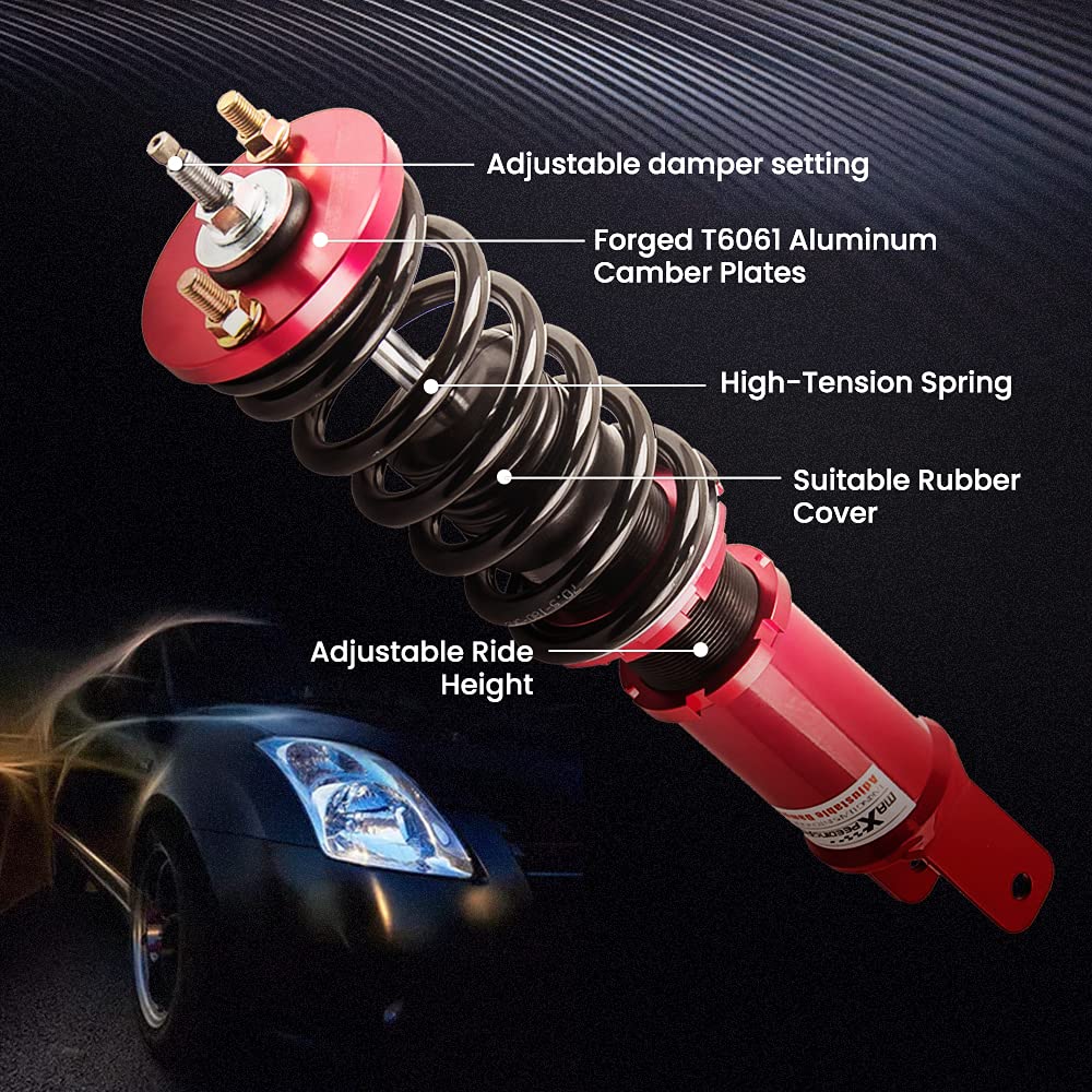 Adjustable Coilover Suspension Kit 24-Way for Civic CRX Integra 1988–2001