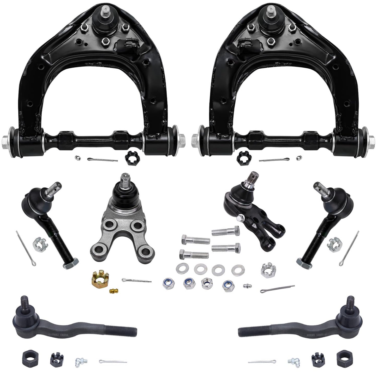 8-Piece Front Suspension Kit with Control Arms Ball Joints & Sway Bar Links for 2WD