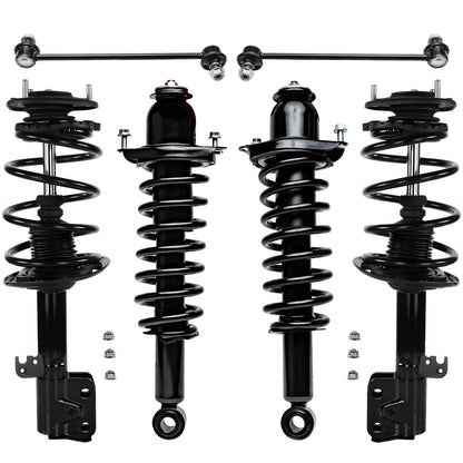 Front & Rear Suspension Kit with Struts Control Arms & Tie Rods for Camaro 2011–2012