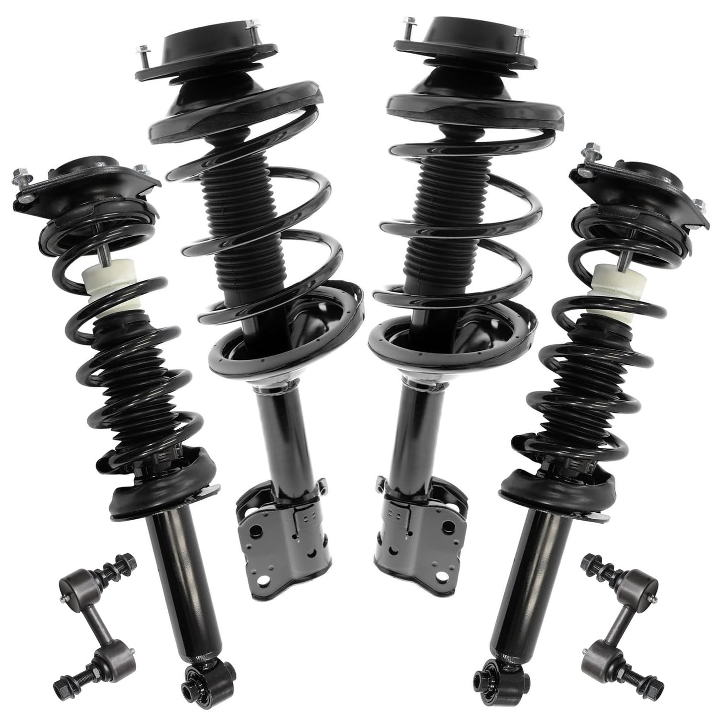 Front & Rear Suspension Kit with Struts Control Arms & Tie Rods for Camaro 2011–2012