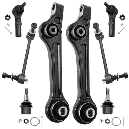 8-Piece Front Suspension Kit with Control Arms Ball Joints & Sway Bar Links for 2WD