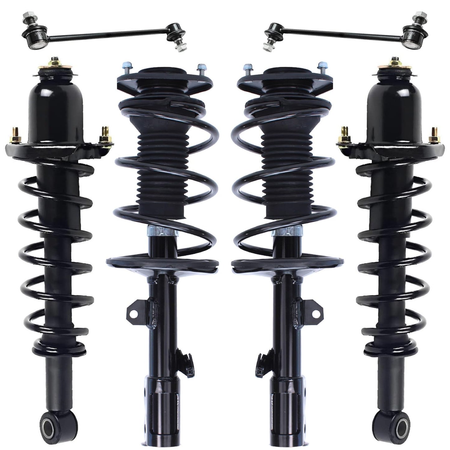 Front & Rear Suspension Kit with Struts Control Arms & Tie Rods for Camaro 2011–2012