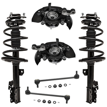 Front & Rear Suspension Kit with Struts Control Arms & Tie Rods for Camaro 2011–2012