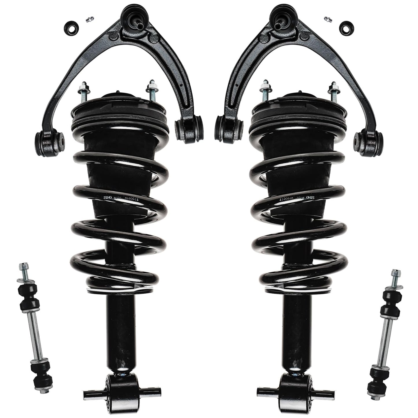 Front & Rear Suspension Kit with Struts Control Arms & Tie Rods for Camaro 2011–2012