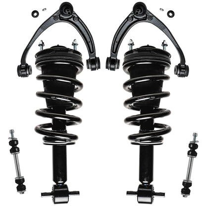 Front & Rear Suspension Kit with Struts Control Arms & Tie Rods for Camaro 2011–2012