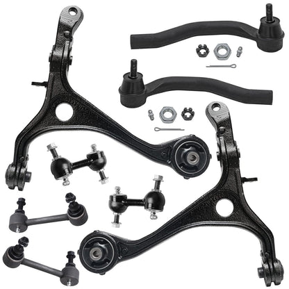 8-Piece Front Suspension Kit with Control Arms Ball Joints & Sway Bar Links for 2WD