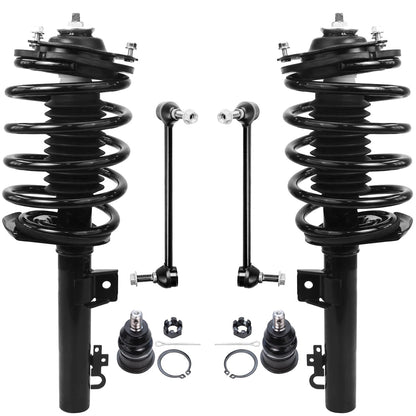 Front & Rear Suspension Kit with Struts Control Arms & Tie Rods for Camaro 2011–2012