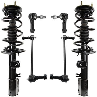 Front & Rear Suspension Kit with Struts Control Arms & Tie Rods for Camaro 2011–2012