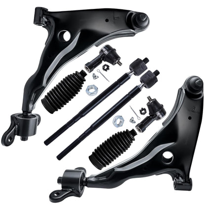 8-Piece Front Suspension Kit with Control Arms Ball Joints & Sway Bar Links for 2WD