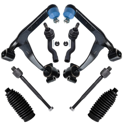 8-Piece Front Suspension Kit with Control Arms Ball Joints & Sway Bar Links for 2WD