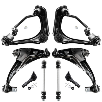 8-Piece Front Suspension Kit with Control Arms Ball Joints & Sway Bar Links for 2WD