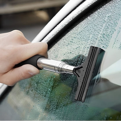 Retractable Rearview Mirror Wiper with Telescopic Rod Water Cleaning Tool