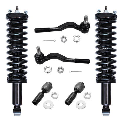 Front & Rear Suspension Kit with Struts Control Arms & Tie Rods for Camaro 2011–2012