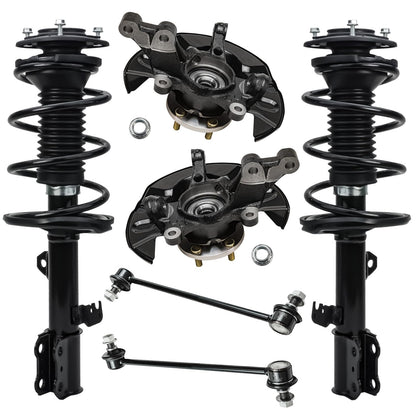Front & Rear Suspension Kit with Struts Control Arms & Tie Rods for Camaro 2011–2012